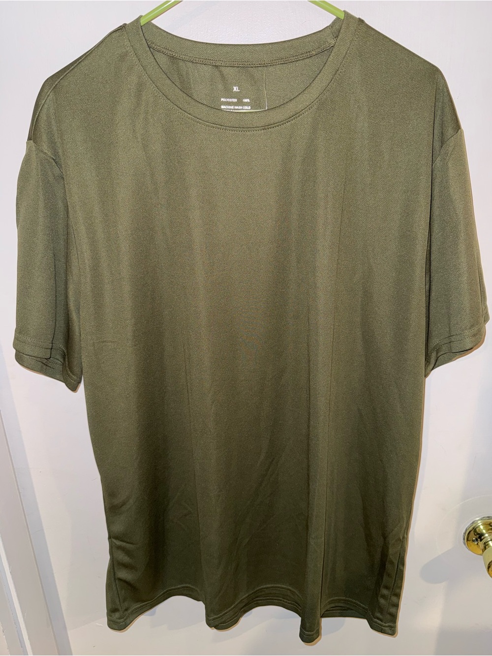 Men's Olive Green Short Sleeve Performance Tee